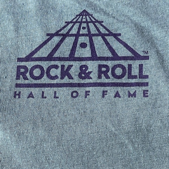 Rock & Roll Hall of Fame Ombré Grey Screen Print Short Sleeve T-shirt Size Small - Picture 6 of 7